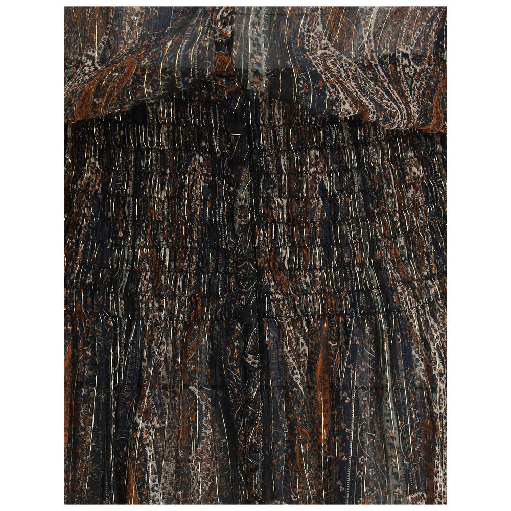 Saint Laurent Long lavallière Dress
