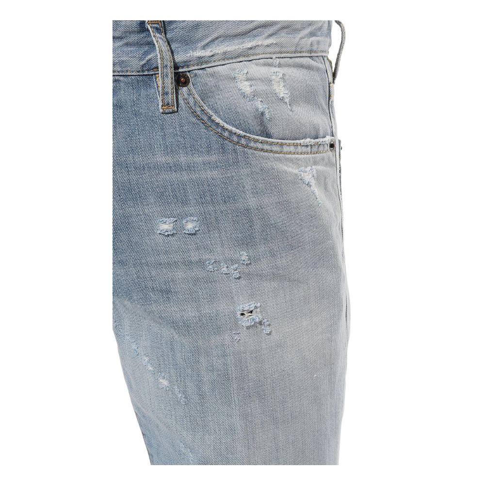 Dsquared² Light Blue Cotton Jeans & Pant