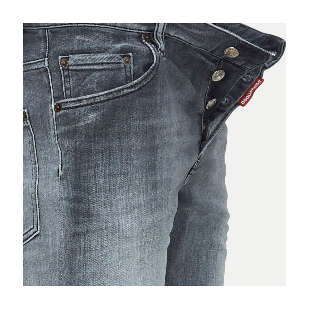 Dsquared² Gray Cotton Jeans & Pant