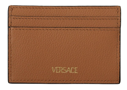 Elegant Medusa Calf Leather Card Holder