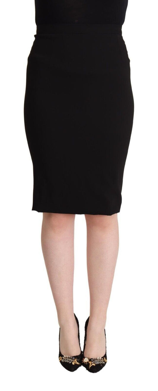 Dolce & Gabbana Chic High Waist Pencil Skirt in Black