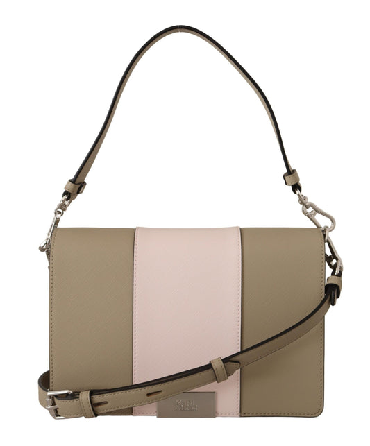 Chic Sage Shoulder Bag with Dual Straps