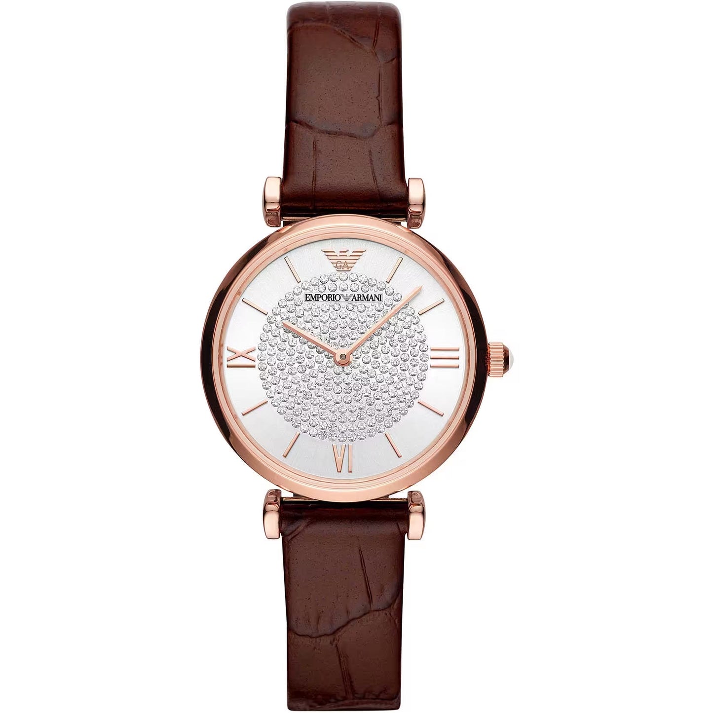 Elegant Bordeaux Leather Watch for Women