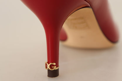 Dolce & Gabbana Exquisite Red Patent Leather Pumps