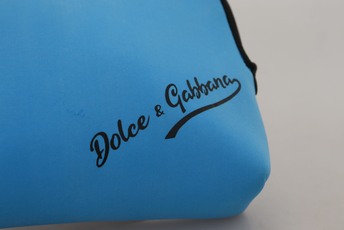 Elegant Blue Polyamide Pouch Bag