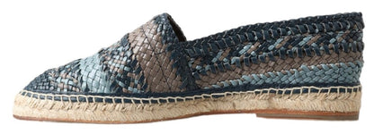 Dolce & Gabbana Sumptuous Woven Leather Espadrilles