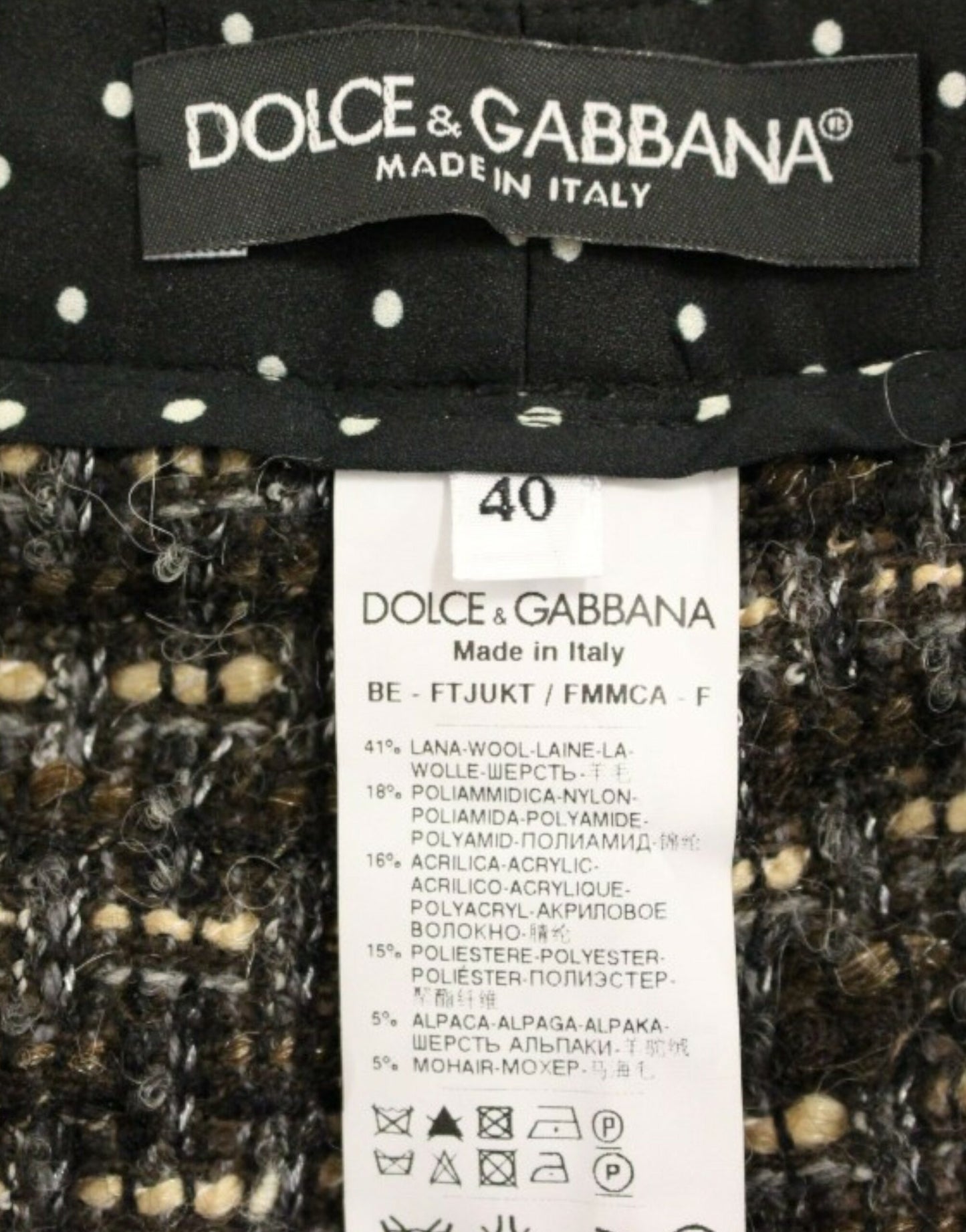 Dolce & Gabbana Elegant Multicolor Wool Blend Shorts