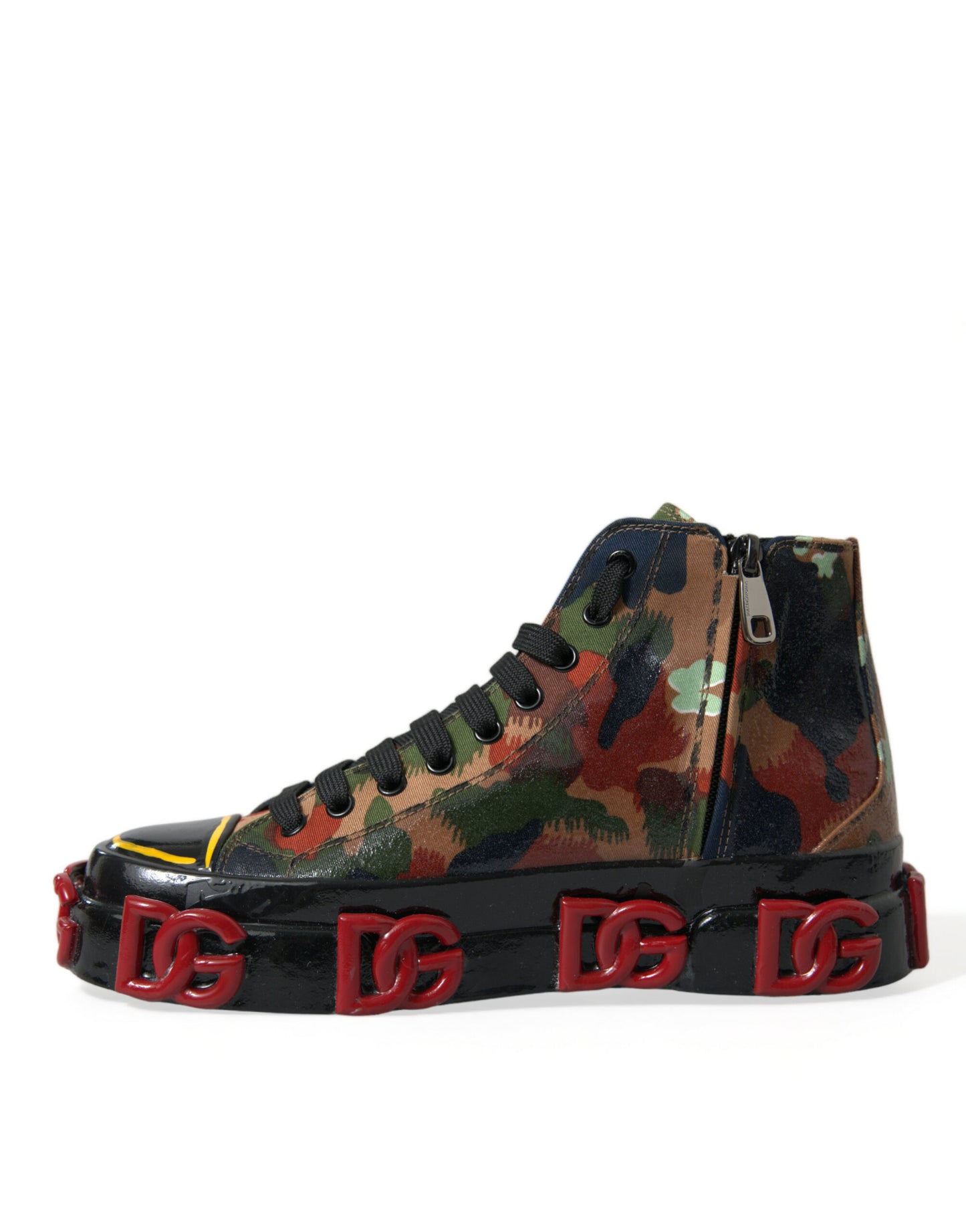 Dolce & Gabbana Multicolor High-Top Sneakers with Luxe Appeal