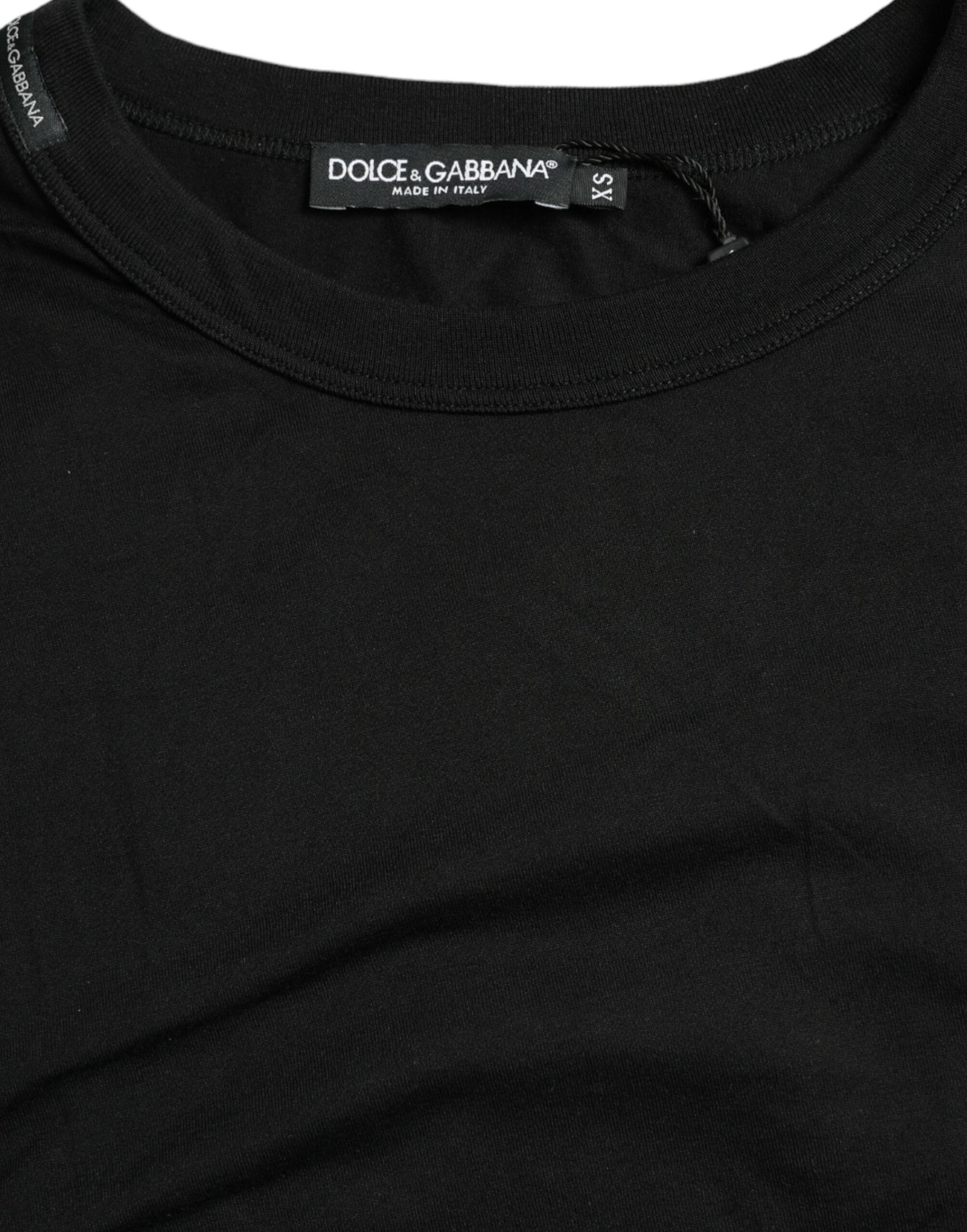 Dolce & Gabbana Elegant Embossed Logo Cotton Tee