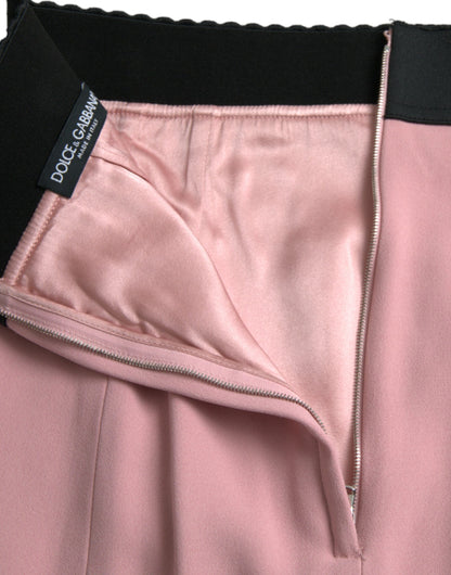 Dolce & Gabbana Elegant High Waist Pencil Skirt in Pink