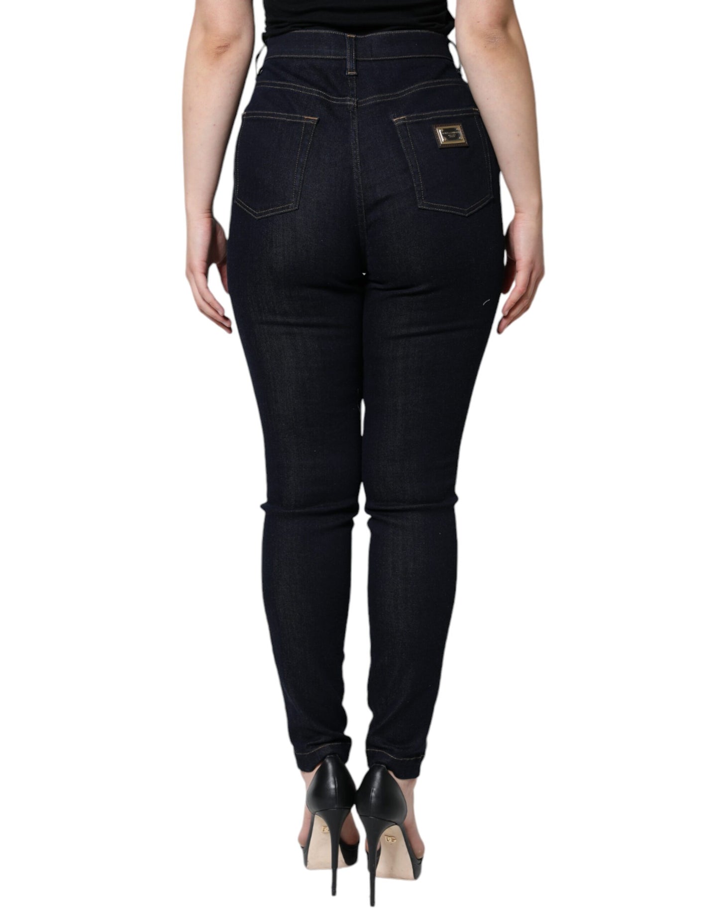 Dolce & Gabbana Black GRACE High Waist Skinny Denim Jeans