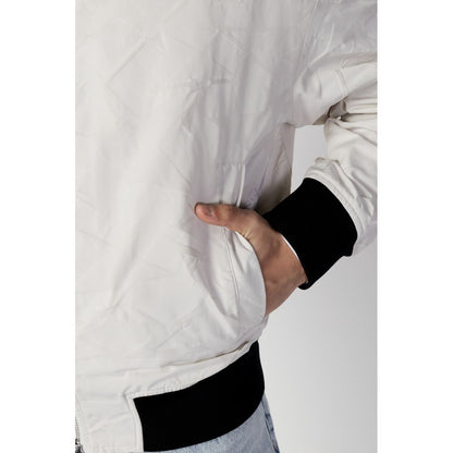 Armani Exchange Cream Polyester Jacket