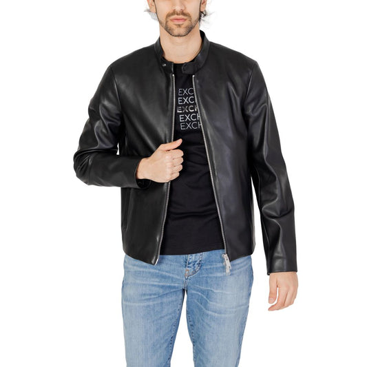 Armani Exchange Black Polyester Jacket