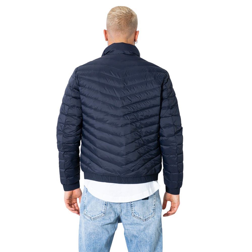 Armani Exchange Blue Polyester Jacket