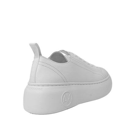 Armani Exchange White Leather Sneaker