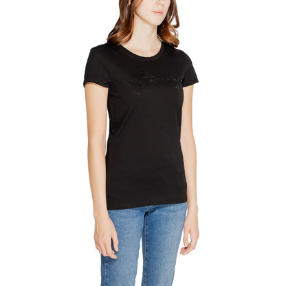 Armani Exchange Black Cotton Tops & T-Shirt