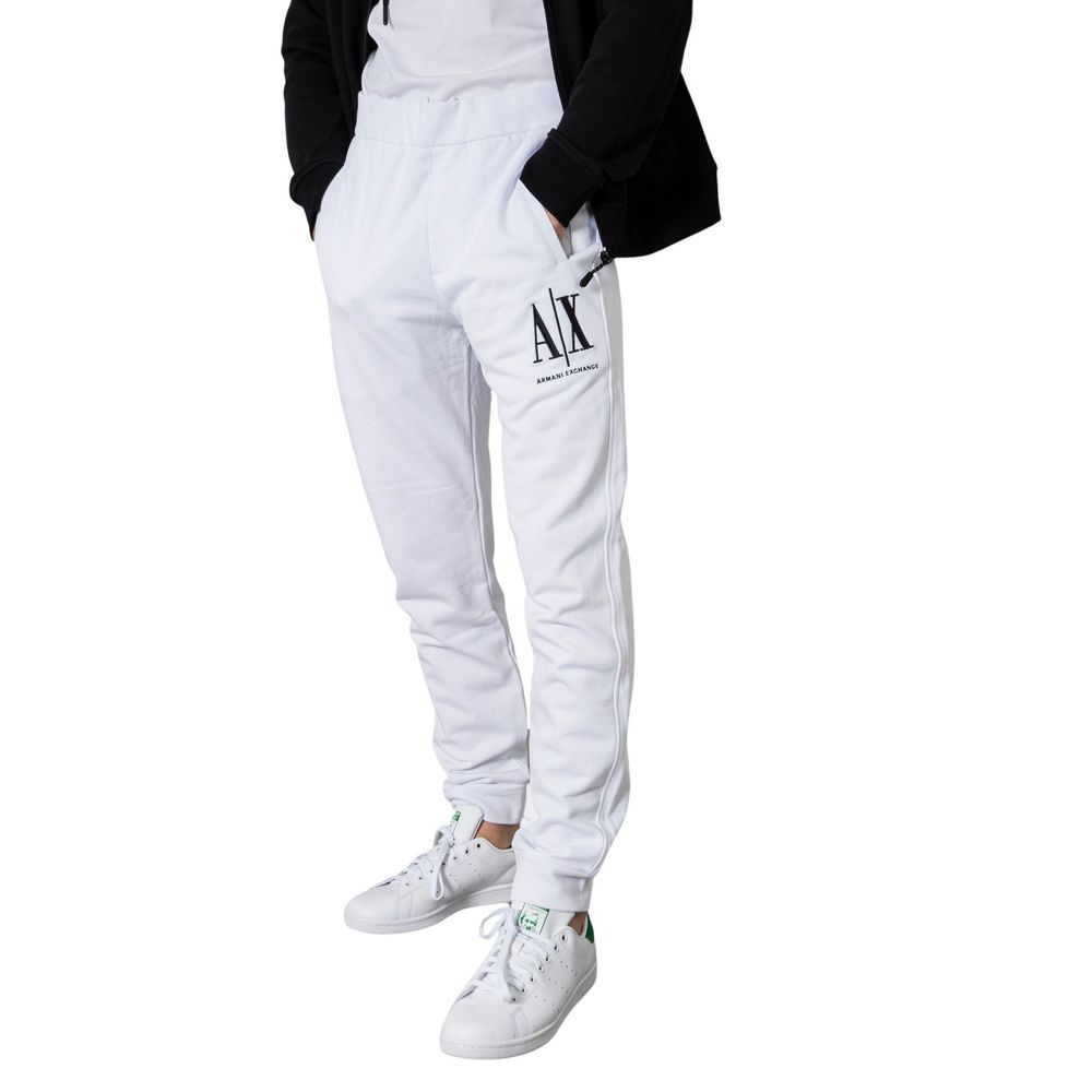 Armani Exchange White Cotton Jeans & Pant