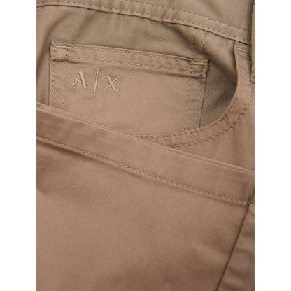 Armani Exchange Brown Cotton Jeans & Pant