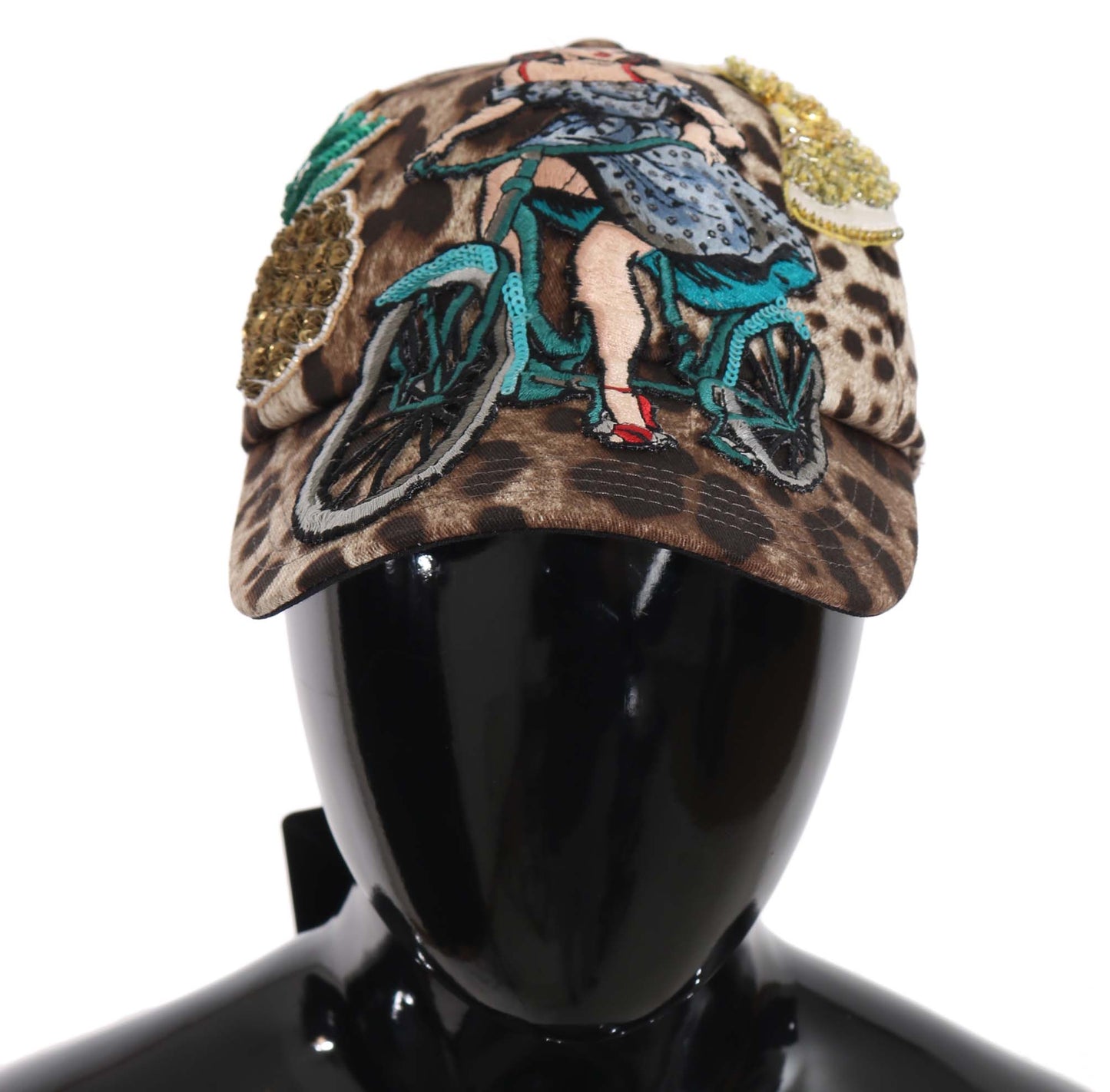 Elegant Sequined Leopard Baseball Cap