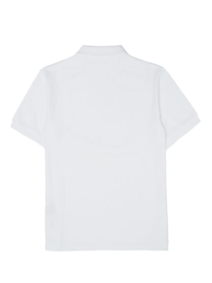 Burberry White Cotton Collared Polo Shirt