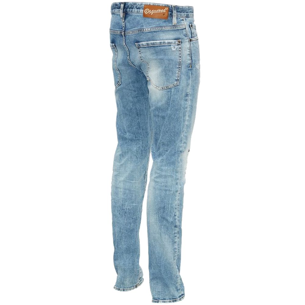 Dsquared² Blue Cotton Jeans & Pant