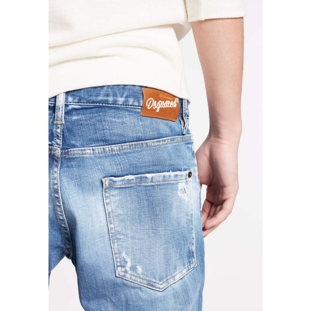 Dsquared² Blue Cotton Jeans & Pant