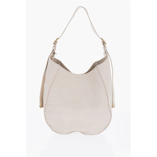 Burberry White Leather Shoulder Bag