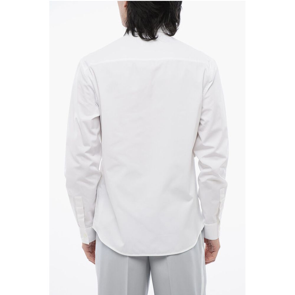 Off-White Long Sleeved Shirt With Criss-Cross Detail