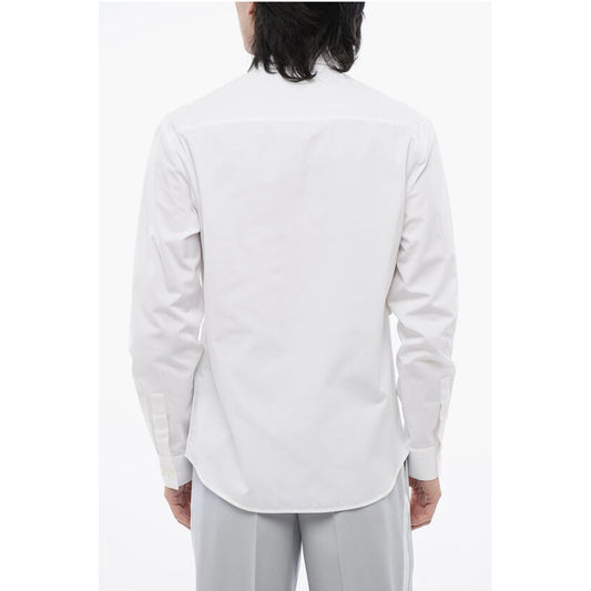 Off-White Long Sleeved Shirt With Criss-Cross Detail