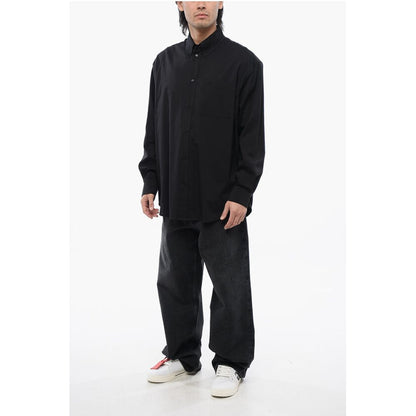 Off-White Buttons Down Solid Color Shirt