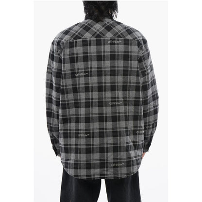 Off-White Checkered Padded Overshirt