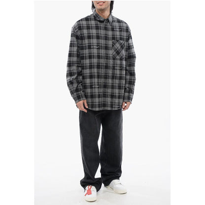 Off-White Checkered Padded Overshirt