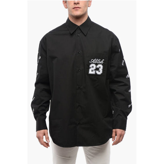 Off-White Embroidered 23 Cotton Shirt