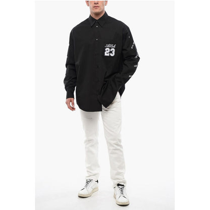 Off-White Embroidered 23 Cotton Shirt