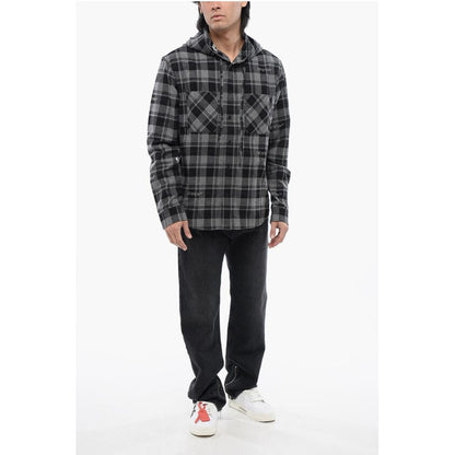 Off-White Hooded Checkered Shirt