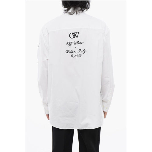 Off-White Oversize Fit 23 Embroidered Shirt