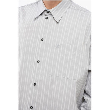 Off-White Striped Shirt WIth Breast Pockets