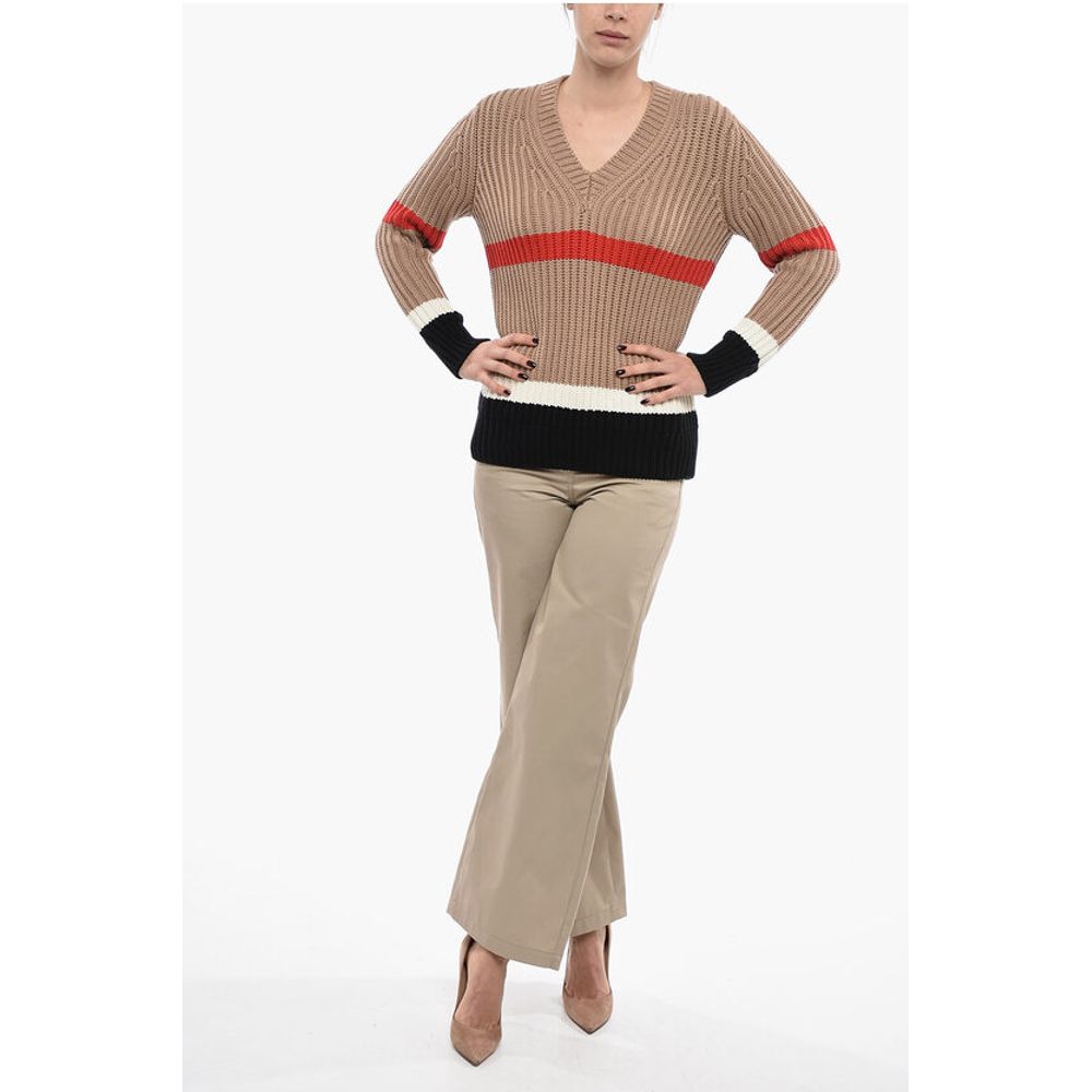 Burberry V-Neck Cashmere Blend Jumper