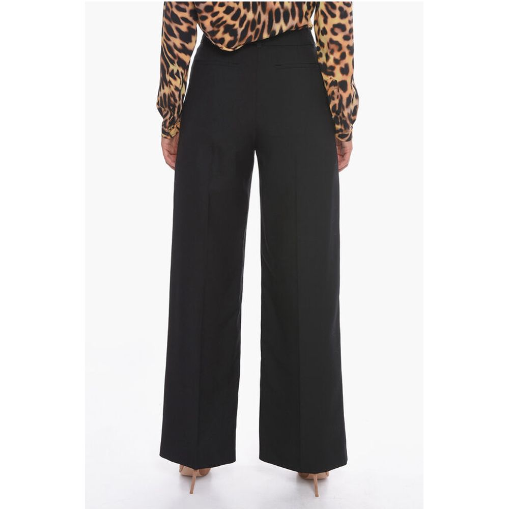 Burberry Wide-leg CHARLIE Trousers with Front Slits
