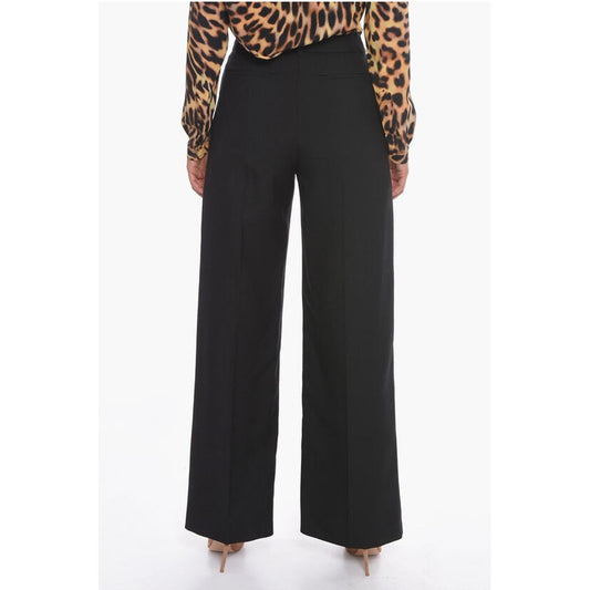 Burberry Wide-leg CHARLIE Trousers with Front Slits