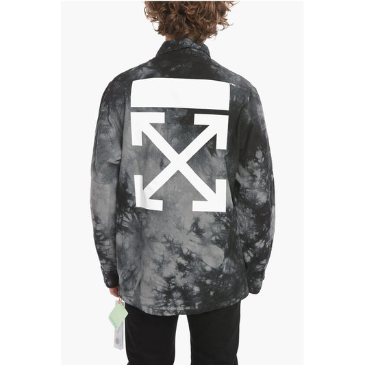Off-White SEASONAL Tie Dye Cotton ARROW Saharan Overshirt