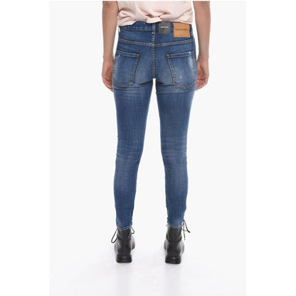 Dsquared² Dark Wash SKINNY FIT Denims with Belt Loops 14cm