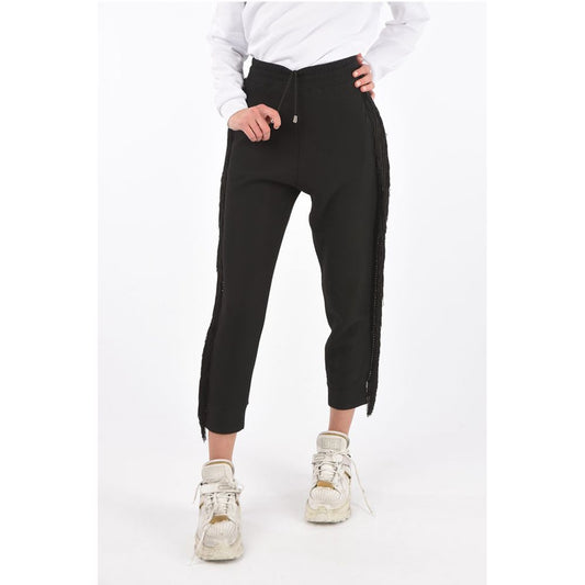 Philipp Plein COUTURE fringed and studded REVENGE jogger pants