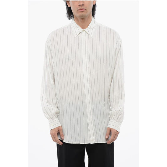 Off-White Striped Silk Blend Shirt