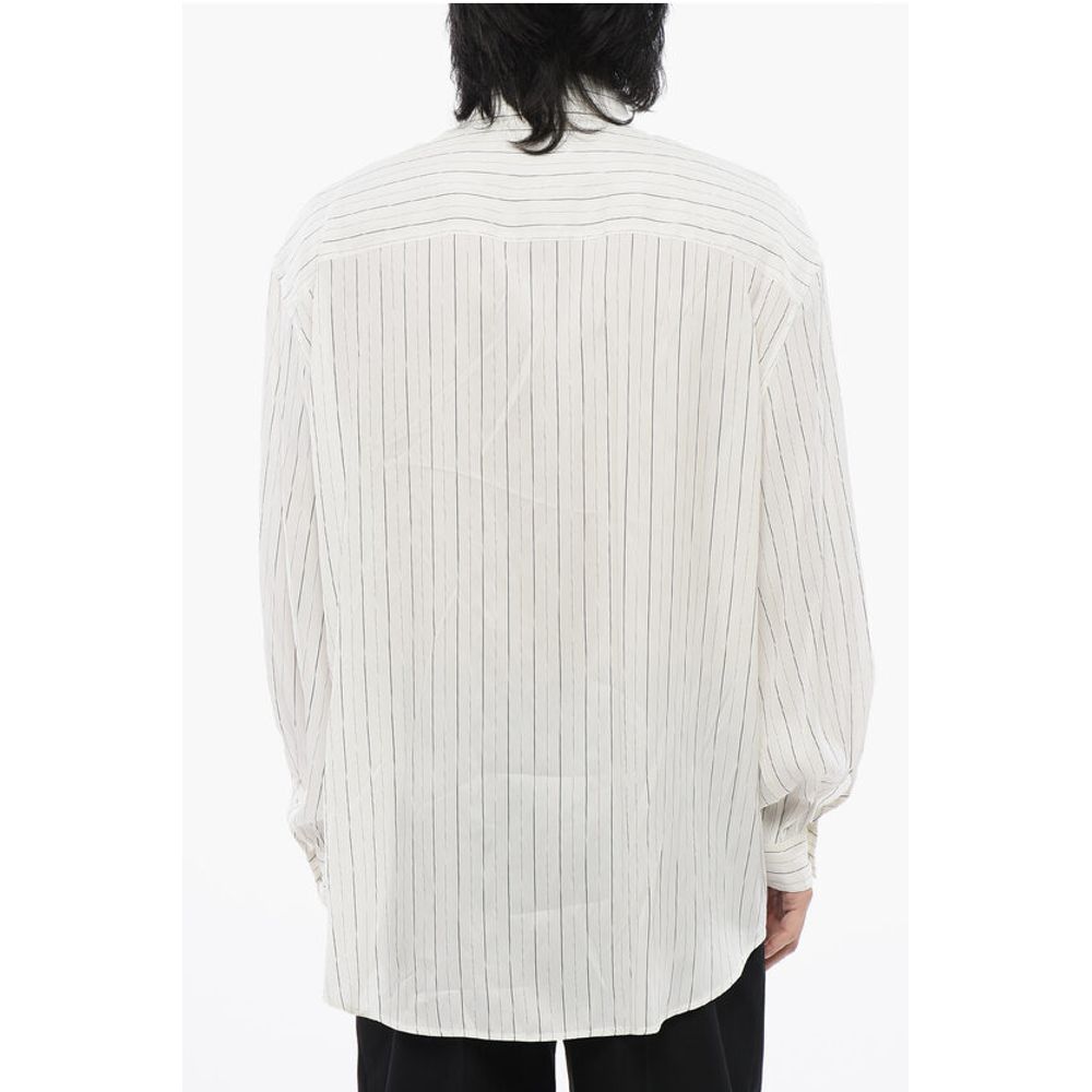 Off-White Striped Silk Blend Shirt
