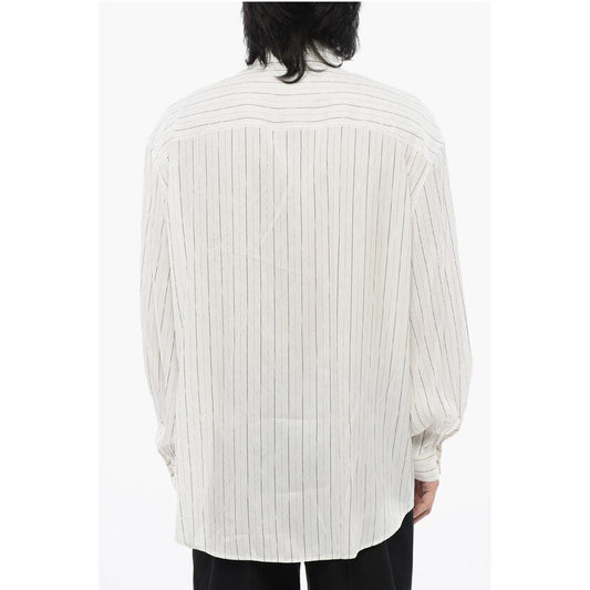 Off-White Striped Silk Blend Shirt