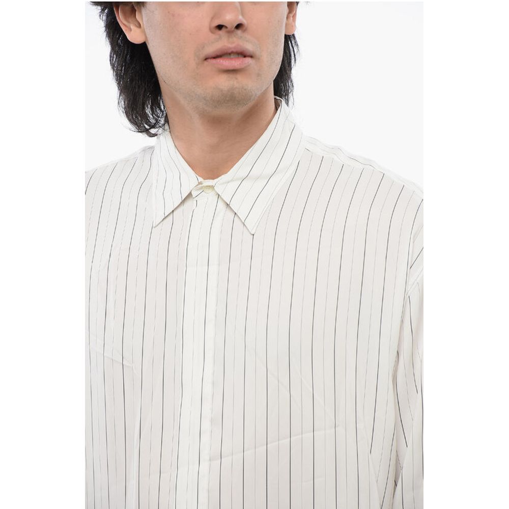 Off-White Striped Silk Blend Shirt