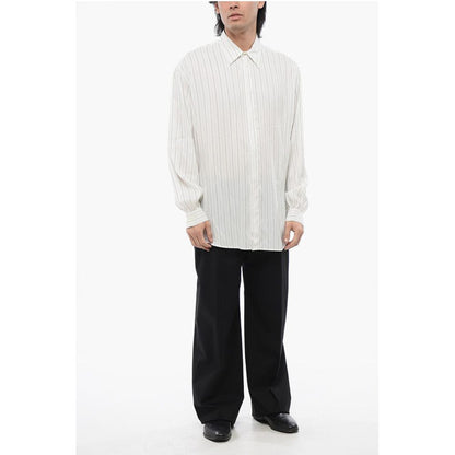 Off-White Striped Silk Blend Shirt