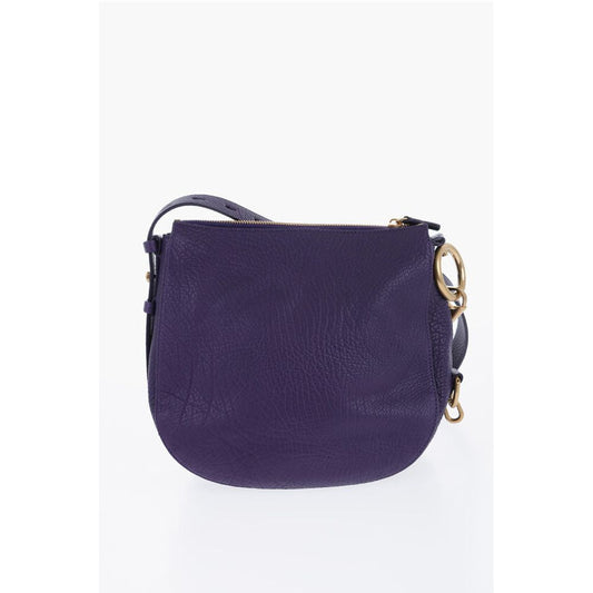 Burberry Grained Leather KNIGHT Bag with Lobster Clasp