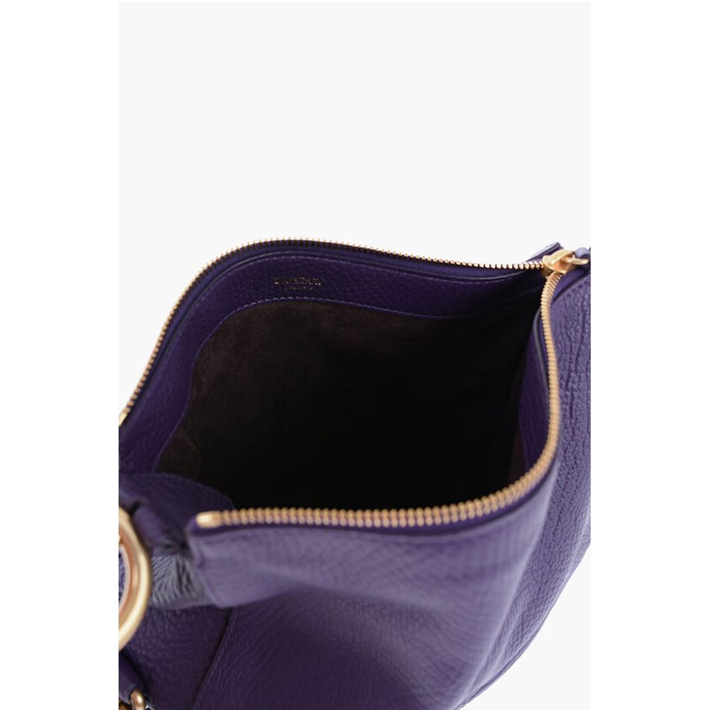 Burberry Grained Leather KNIGHT Bag with Lobster Clasp